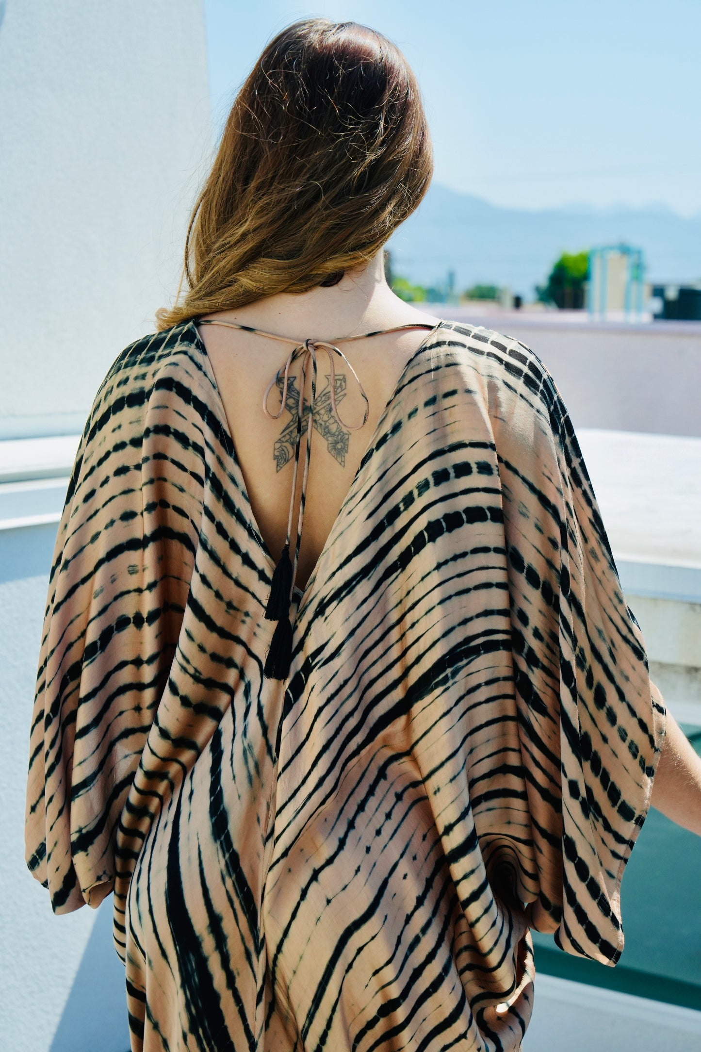 Desert Breeze Tie Dye Kaftan Dress