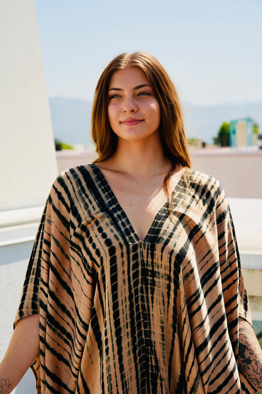 Desert Breeze Tie Dye Kaftan Dress