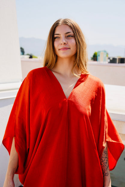 Scarlet Kaftan Dress