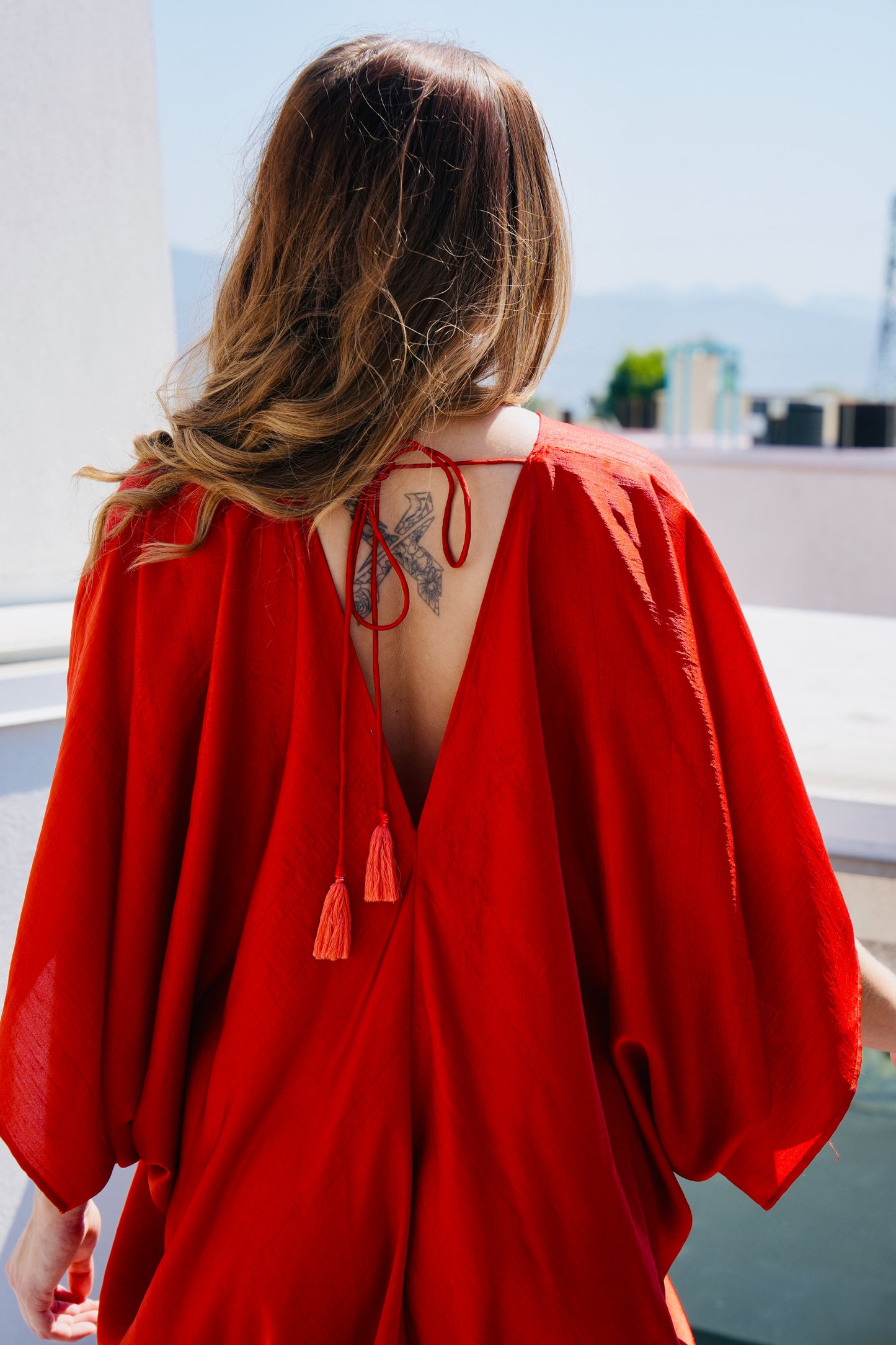 Scarlet Kaftan Dress