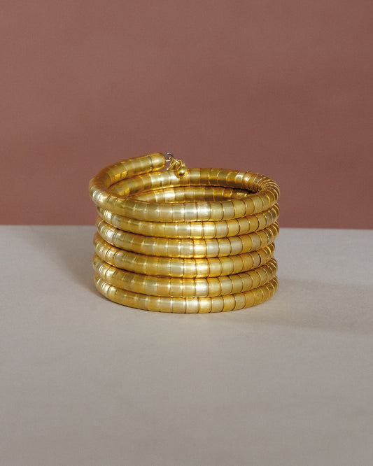 Spiral Gold Bracelet Bangle