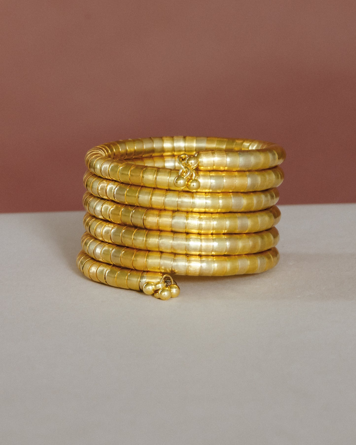 Spiral Gold Bracelet Bangle