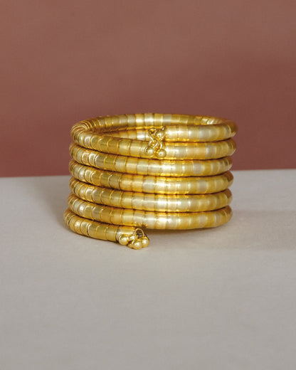 Spiral Gold Bracelet Bangle
