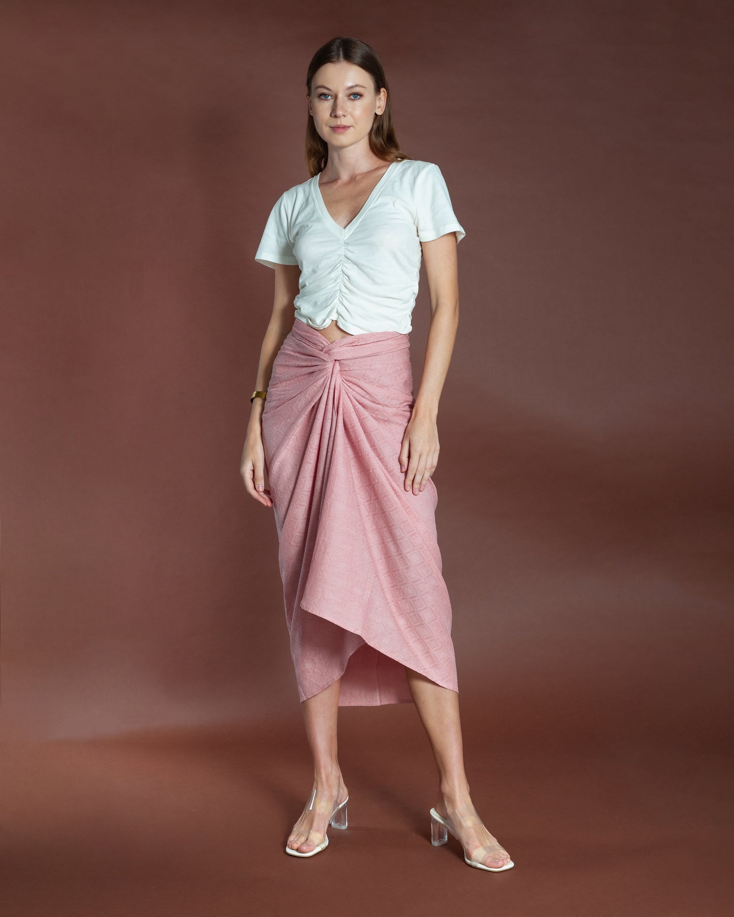 Dobbi Woven Multi-Way Wrap Skirt