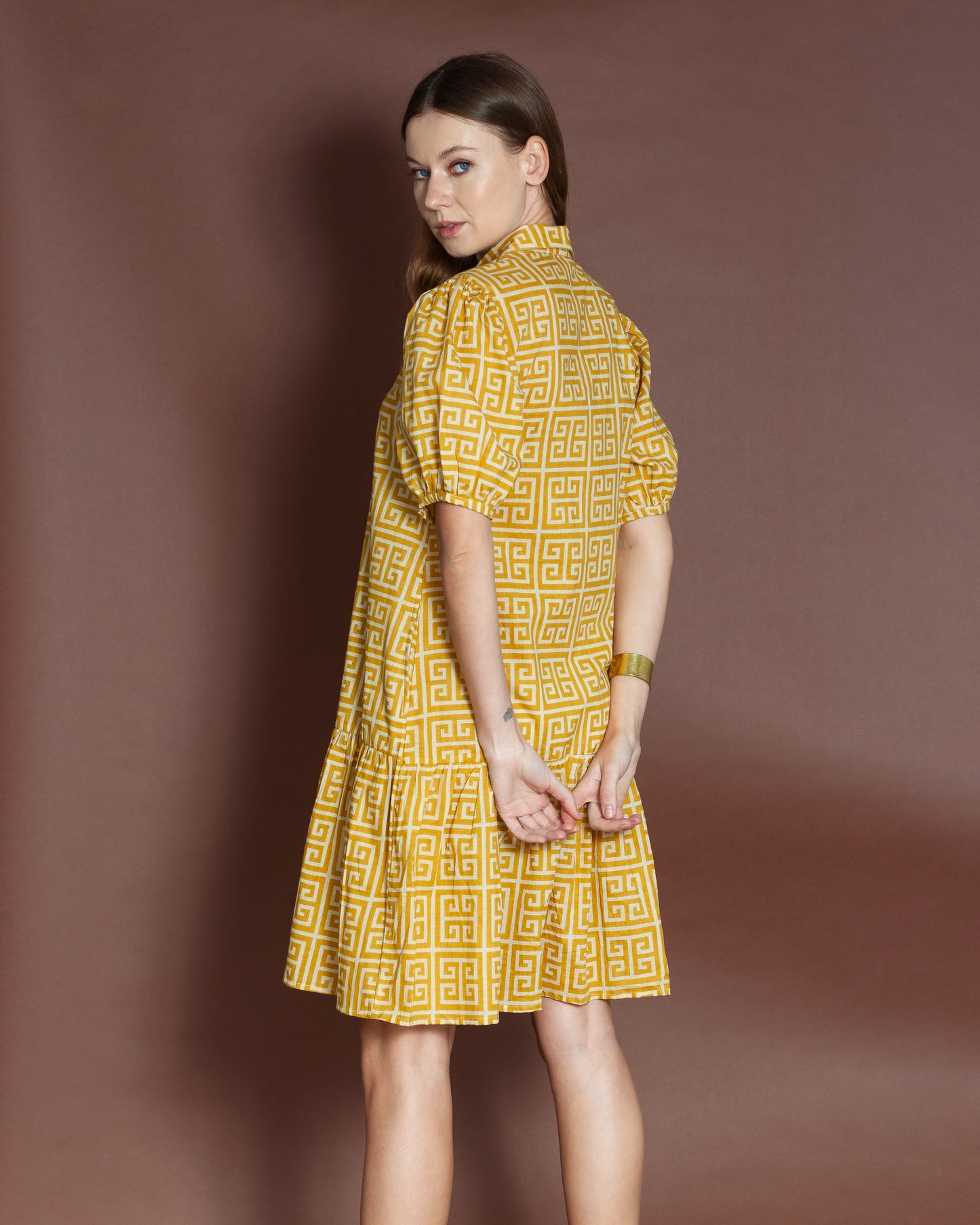 Sunny Yellow Shirt Dress